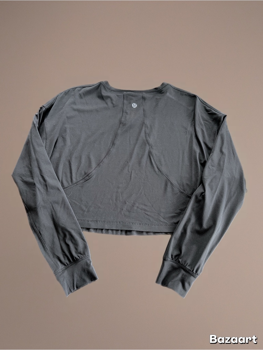 lululemon athletica Long Sleeve Cropped Top — Gray